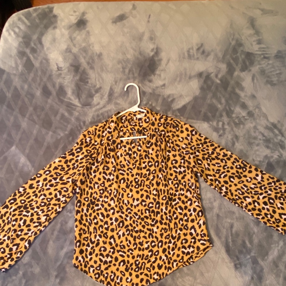 Cheetah Print Blouse
